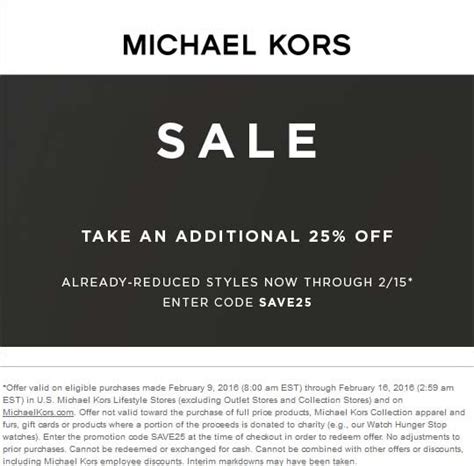 promo codes for michael kors website|Michael Kors discount codes.